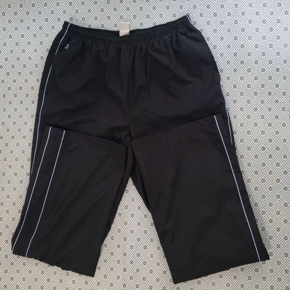 Russell Athletic Pants - Russell Athletic Womens Medium M Black Lightweight Track Pants Elastic Waist